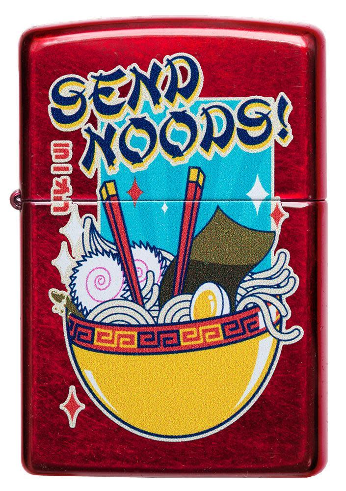 Front shot of Noodle Design Windproof Lighter